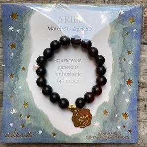 Adesso Aries Wooden Beaded Bracelet